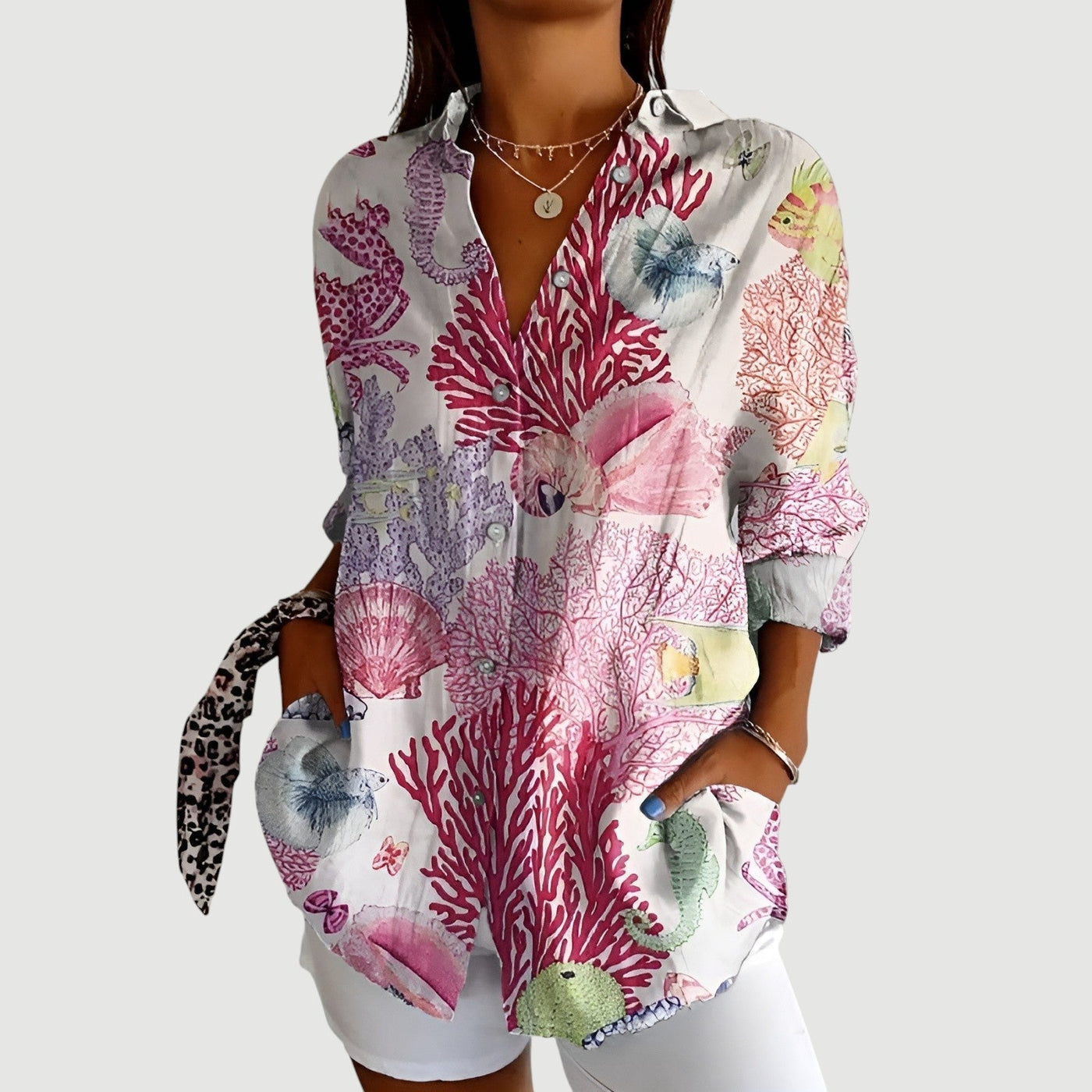 Ella™ | Bluse mit Farbdesign