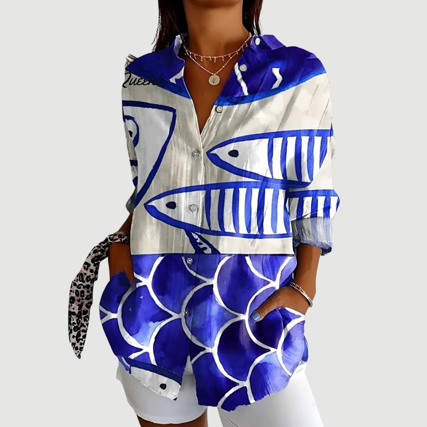 Mary™ | Bluse mit Buntem Design