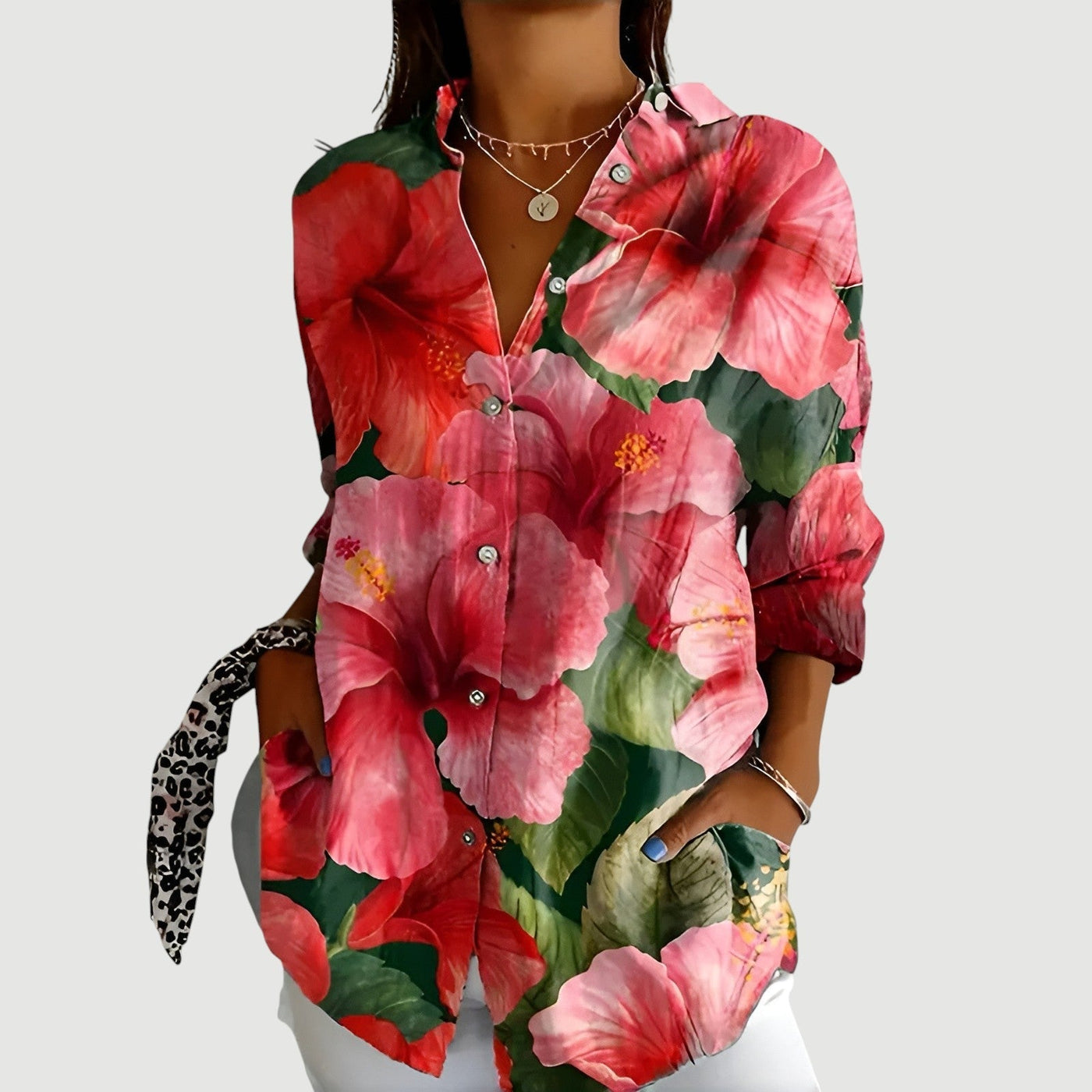 Thea™ | Bluse mit Buntem Design
