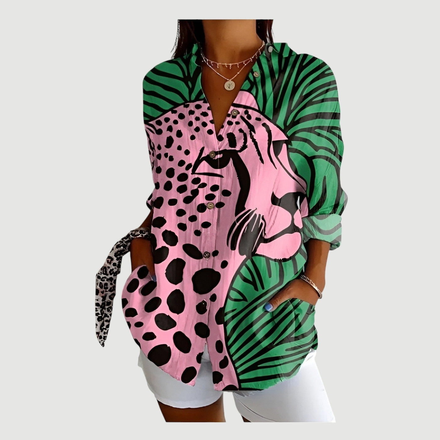 Vera™ | Bluse mit Buntem Design
