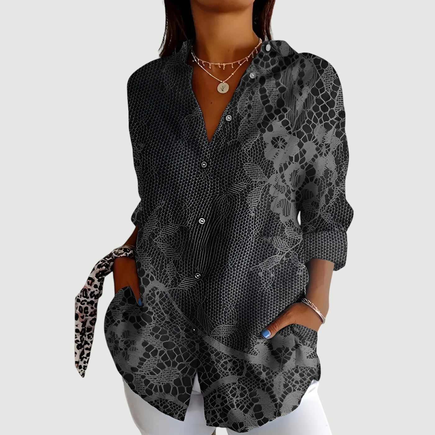 Mathilde™ | Bluse mit Buntem Design