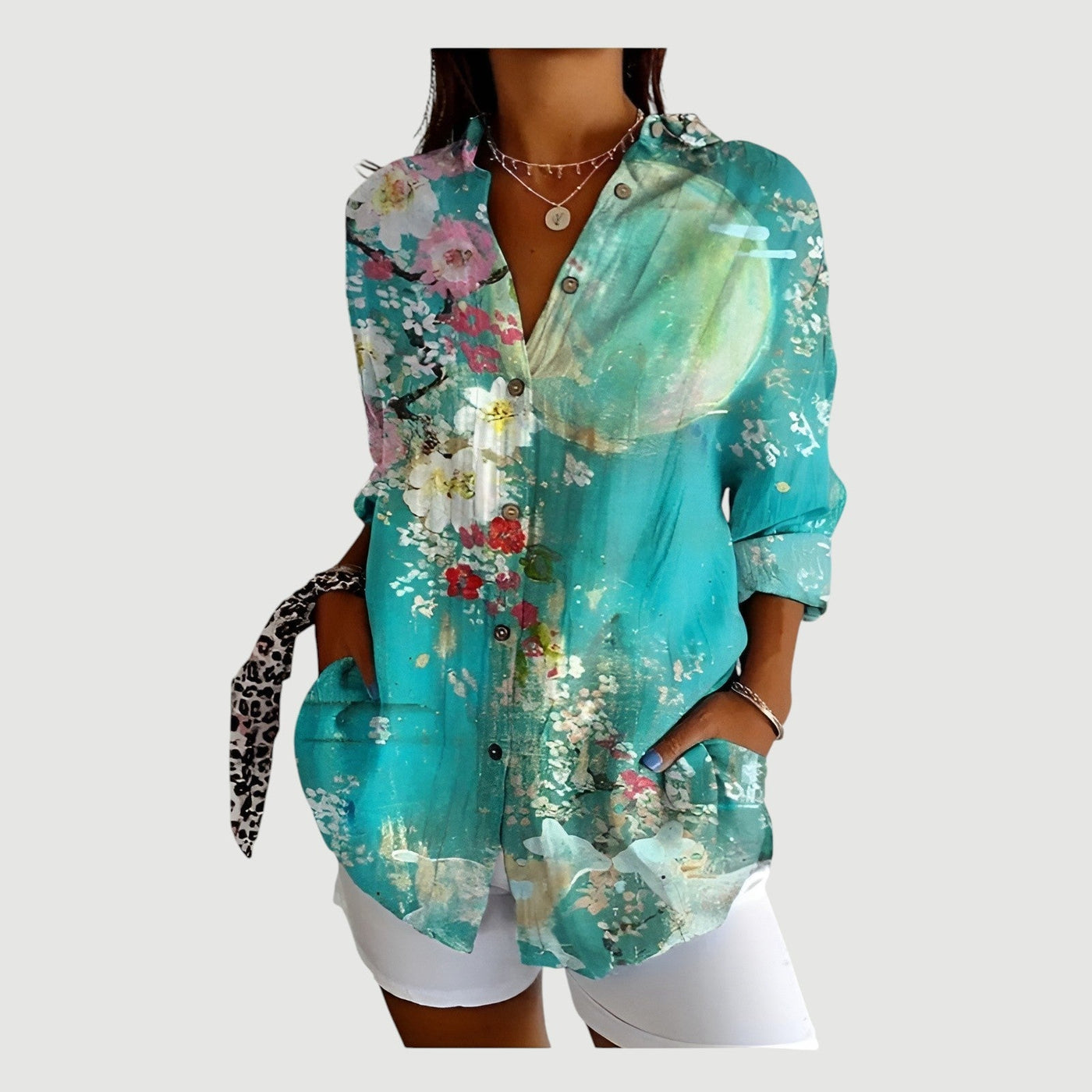 Ella™ | Bluse mit Buntem Design