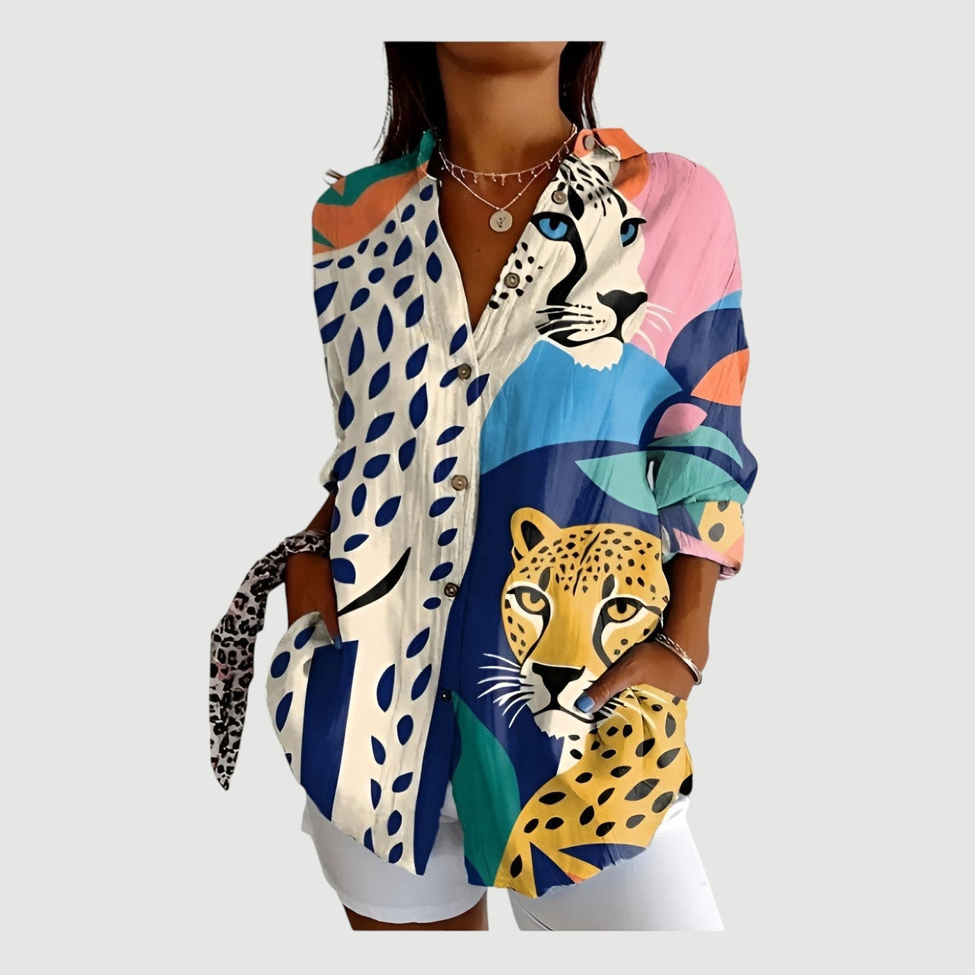 Layla™ | Bluse mit Farbiger Gestaltung